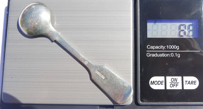 Vintage Sterling Silver Spoon hallmark S - "W & H.S" William Haverstick 8,8g
