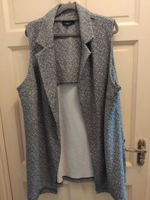 grey half jacket size 20 like new
