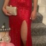 Diva red sequin dress Image 2