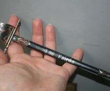 Vintage Miniature Toledo Damascene Sword Letter Opener 1960's Brass and Steel - 9"