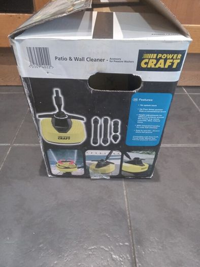 Power craft patio and wall cleaner power washer attachment