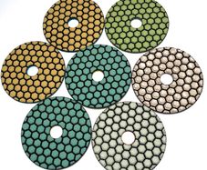 100mm,4" Dry Diamond Polishing Pads + FREE backer