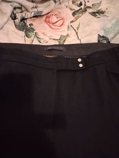 Black bootcut trousers