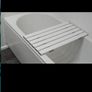 Like NEW Aidapt 27" Slatted Sturdy Bath Board Seat - 6 Slate & Raised Toilet seat both for 20 euro Image 2