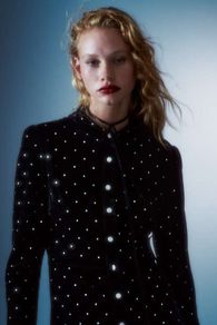 Zara Shimmery Velvet Dress
