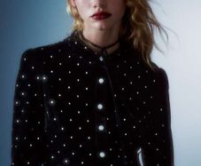 Zara Shimmery Velvet Dress