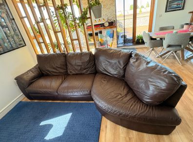 leather sofa corner 280x150cm