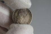 William of Orange 1696 Six Pence 6d Rarer Norwich Mint Later Harp