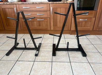 Gym Weight Plate Storage Racks / Trees
