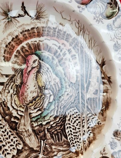 Vintage Johnson Bros HIS MAJESTY Turkey Dinner Plate
