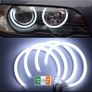 WHITE LED Headlight Halo Angel Demon Eyes Kit angel eyes light for BMW 3 series E46 sedan touring wagon coupe compact 1998-2005 Image 2