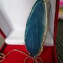 Dragon Vein Agate Pendant on Stg Silver Chain Image 2