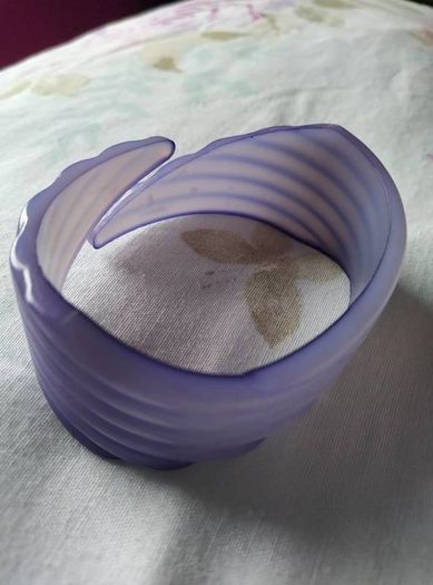 Retro Ripple "Buch and Deichmann" Cuff Bracelet.(1960's)