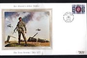 1977 Great Britain Illustrated large Cover celebrating The Army Review during Her Majesty's Silver Jubilee tying 9p Commemorative stamp.