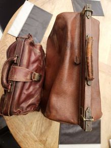100 yr old Leather Doctors bags