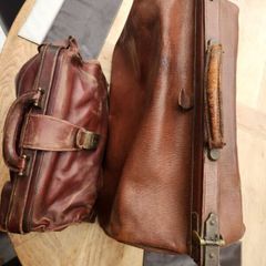 100 yr old Leather Doctors bags