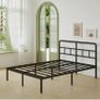 Small Double Bed Frame 4ft with Curved Headboard Image 4