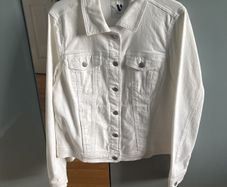 Women's White Denim Jacket