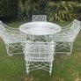 Ornate Antique-Style Gothic Wirework Garden Set (Table & Chairs) Image 7