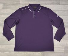 Oscar Jacobson Long Sleeve Golf Polo Shirt Mens XXL