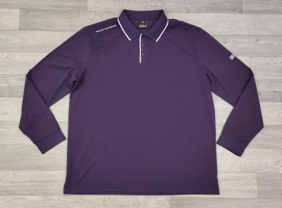 Oscar Jacobson Long Sleeve Golf Polo Shirt Mens XXL