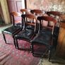 Set of 6 Victorian mahogany Dining Chairs Image 2