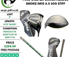Ping G425 LST Driver / 9 Degree / Hzrdus Smoke iM10 6.0 60g Stiff