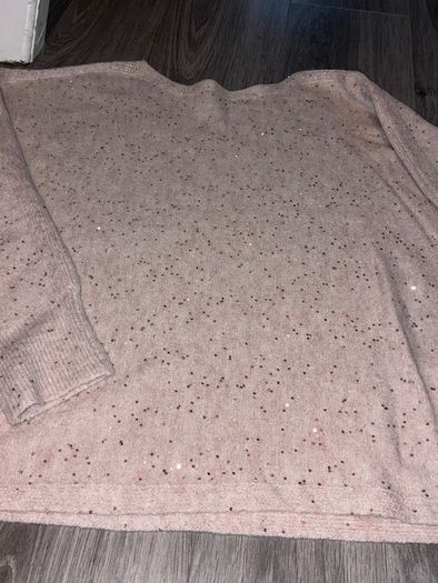 Penneys Pale Pink Embellished Jumper Size S