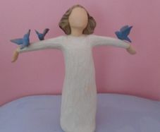 Willow Tree angel "Happiness". Angel, Ornament, Home decor