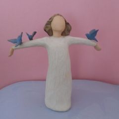 Willow Tree angel "Happiness". Angel, Ornament, Home decor