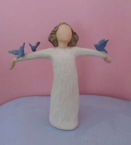 Willow Tree angel "Happiness". Angel, Ornament, Home decor