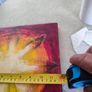 The sun 30.5 X 30.5 Cms Oil On Board Composition Abstraite Multicolore Image 4