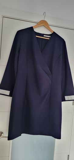 ANANY Navy Jewelled Cuff Dress Sz 2XL (Fit 16UK-18 UK) - Bnwot Rrp 89.99