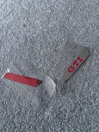 VW Golf GTI Seat Badges