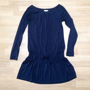 DKNY oversized black mini dress