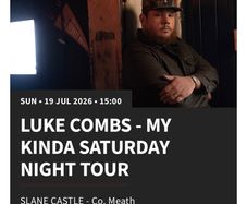 Luke Combs General Admission Ticket