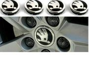 56mm 65mm Black Green Car Allow Dust Wheel Hub Center Caps Cover For Skoda Octavia Fabia Superb Rapid Yeti 1J0601171 3B7601171
