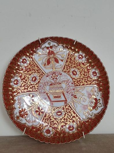 Antique 142 years old hand painted plate Copeland , England 1883