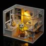 DIY Dollhouse Miniature Kit with Furniture, 3D Wooden Miniature House with Dust Cover and Music Movement, Miniature Dolls House kit (FREE POSTAGE) Image 6
