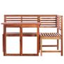 Piece Bistro Set Solid Acacia Wood Image 4