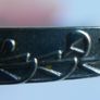 Vintage Egyptian Silver Plated Cuff Charm Bracelet Decorated Pharaohs Hieroglyphi Image 3