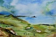 golf watercolour