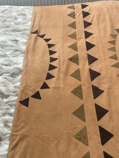 Anna Trzebinski Stunning Cashmere & Suede Wrap