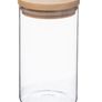 BRAND NEW Glass jars with wooden lid set of 6pcs 1L Image 2