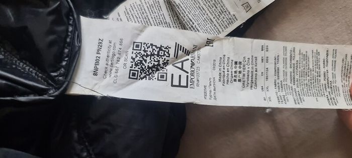 EA7 Core Hooded Down Jacket and tracksuit