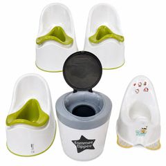 3x potty + nappy disposal bin