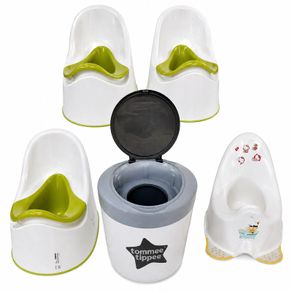 3x potty + nappy disposal bin