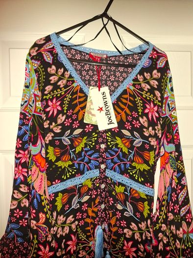 Brand NEW Joe Browns Butterfly Dreamer Boho Maxi dress, size 8UK