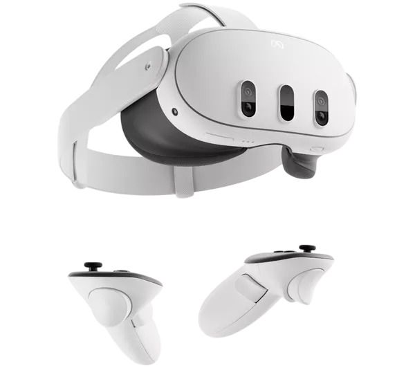 Quest 3 128GB VR Headset + Pro Head Strap with 5200mAH Powerbank Refurbished