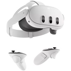 Quest 3 128GB VR Headset + Pro Head Strap with 5200mAH Powerbank Refurbished